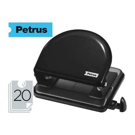 Petrus Taladrador petrus 52 negro capacidad 20 hojas