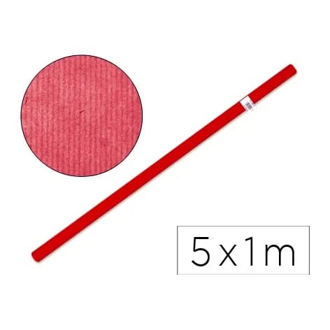 Liderpapel Papel kraft liderpapel rojo rollo de 5x1 m