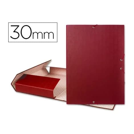 Liderpapel Carpeta proyectos liderpapel folio lomo 30mm carton forrado roja