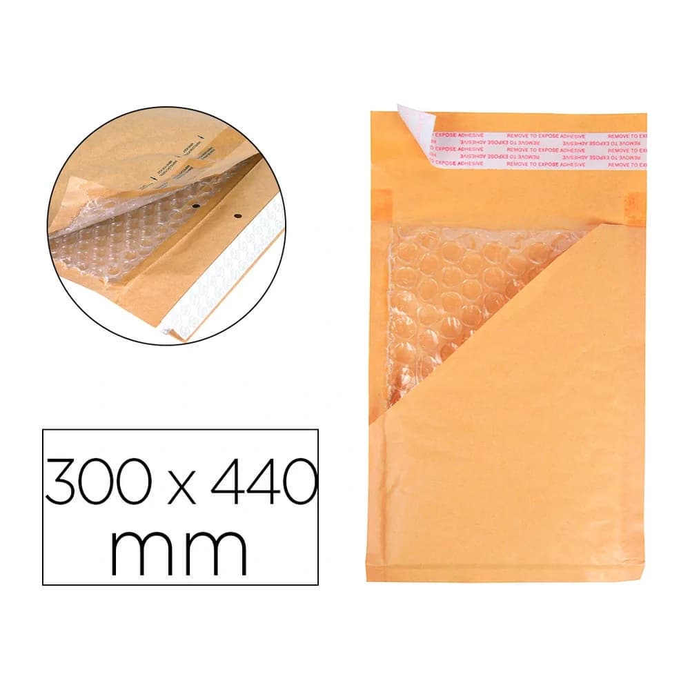 Q-connect Sobre burbujas crema q-connect j/6 300 x 440 mm