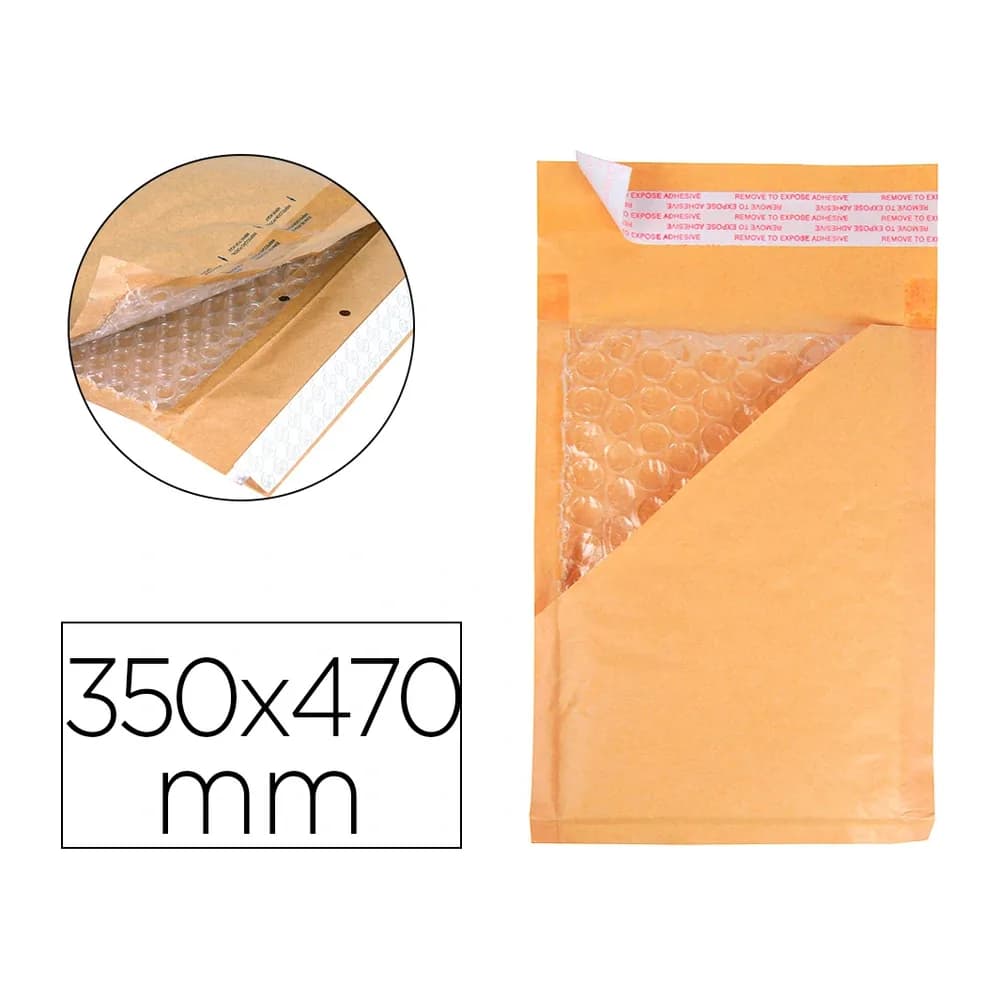 Q-connect Sobre burbujas crema q-connect k/7 350 x 470 mm