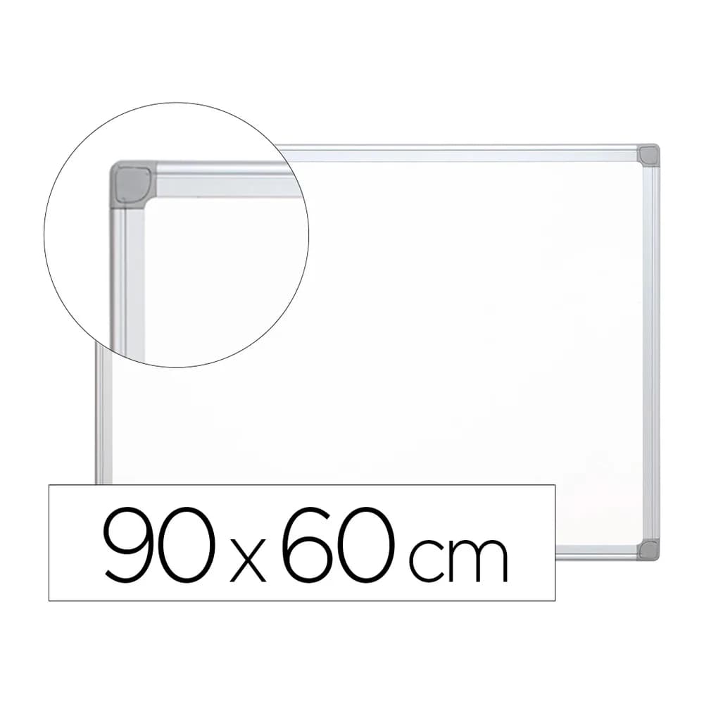 Q-connect Pizarra blanca q-connect lacada magnetica marco de aluminio 90x60 cm