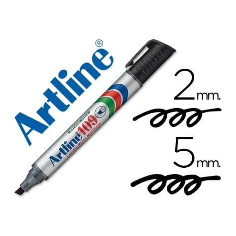 Artline Rotulador artline marcador permanente 109 negro punta biselada