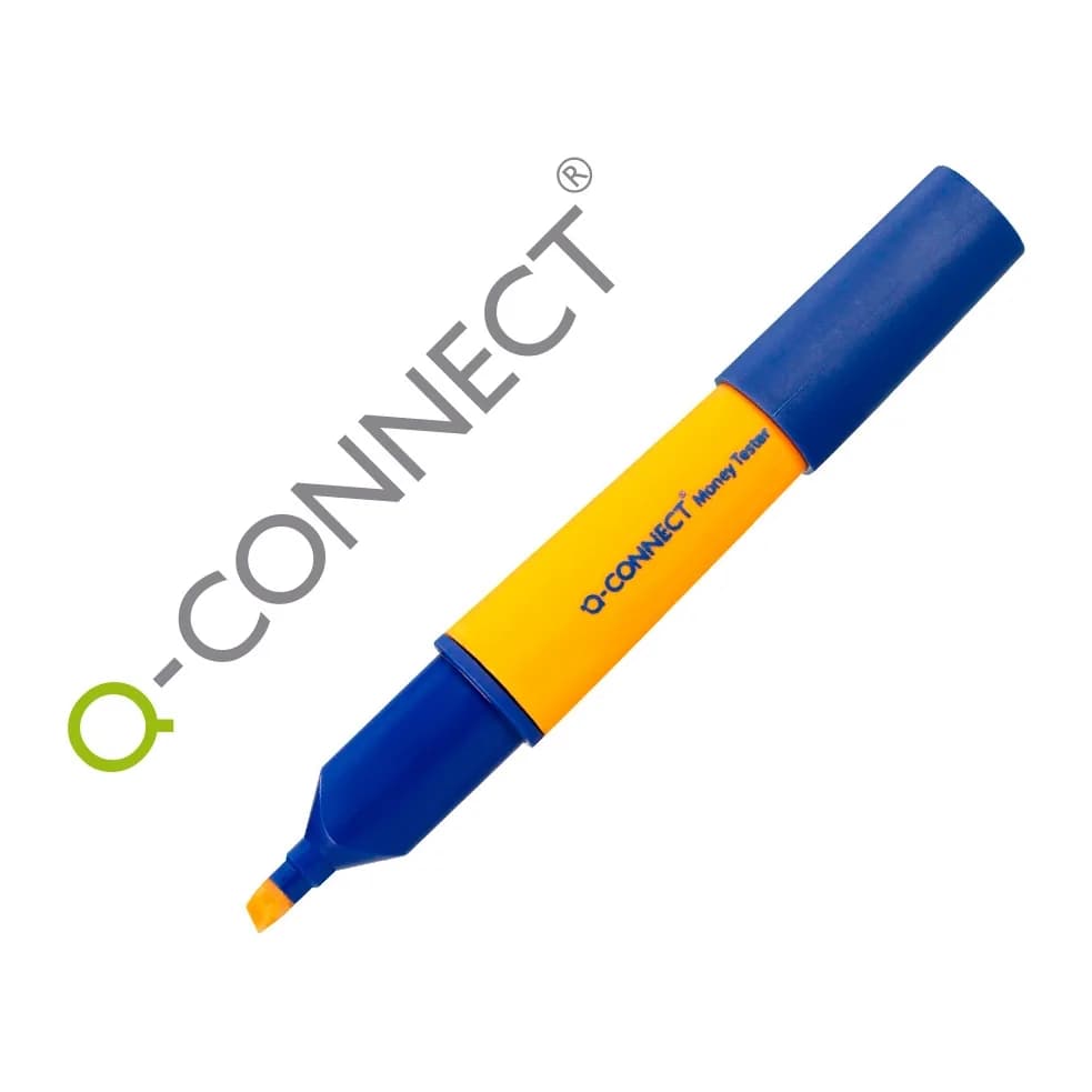 Q-connect Rotulador q-connect money tester detector de billetes falsos