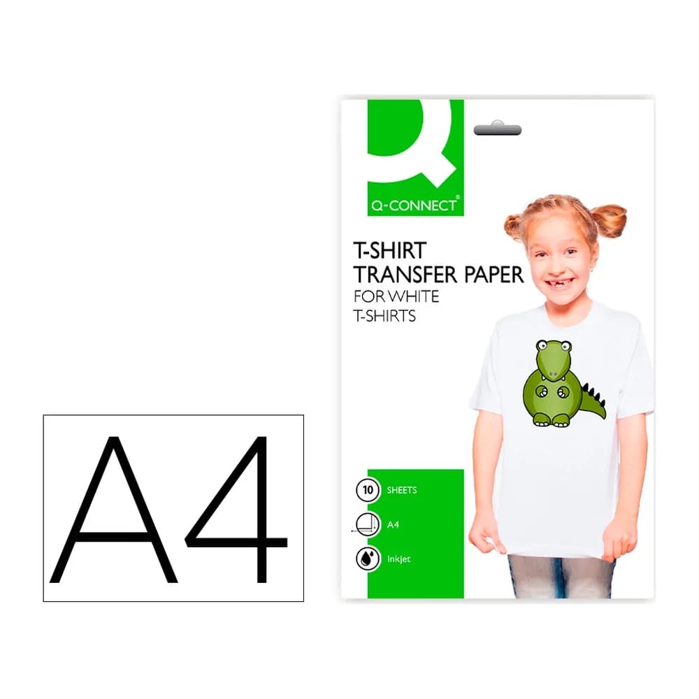 Q-connect Papel q-connect transferencia para tela kf01430 din a4 bolsa de 10 hojas