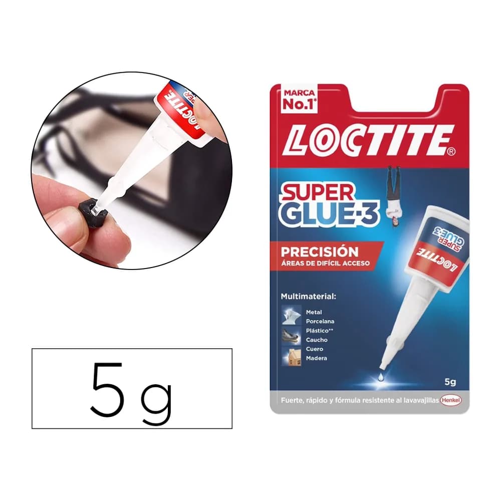 Loctite Pegamento loctite 5 gr adhesivo instantaneo precision unidad
