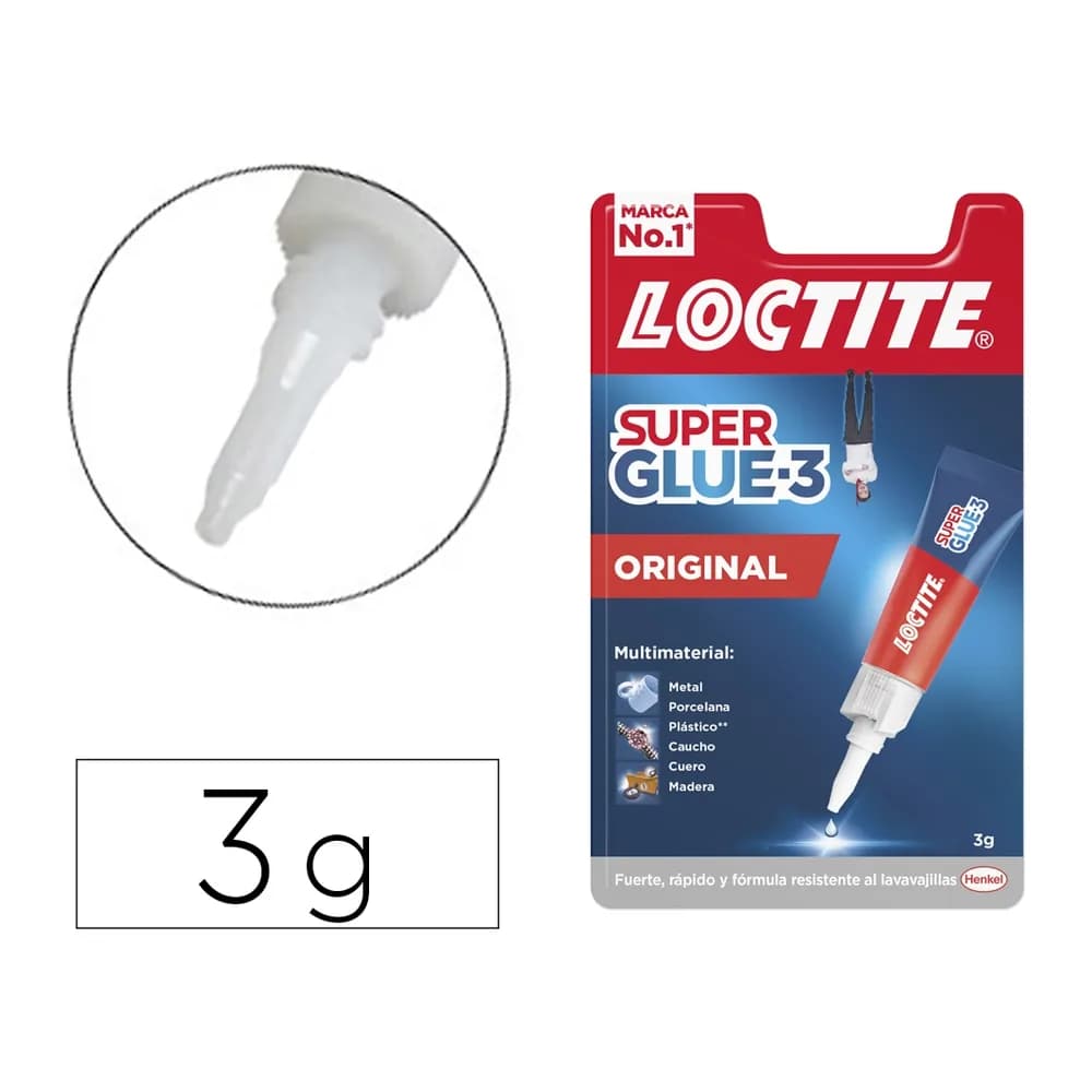 Loctite Pegamento loctite 3 gr adhesivo instantaneo original unidad