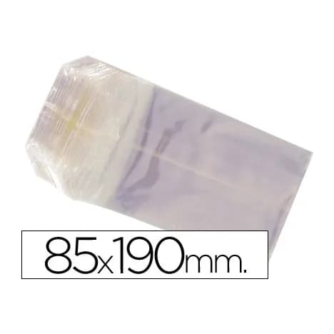 Blanca Bolsa celofan 85x190 mm paquete 100 unidades