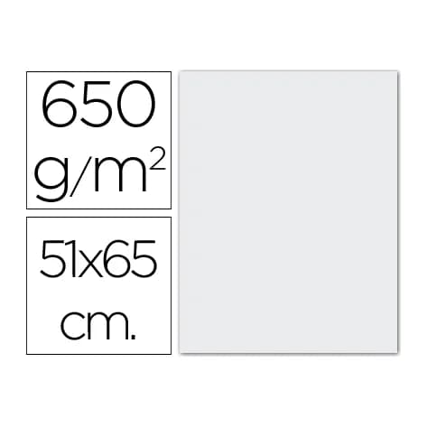 Vilaseca Cartulina extra blanca 650 gr 51x65 cm unidad