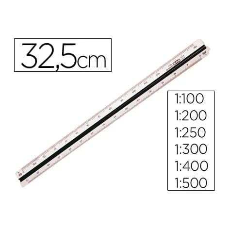 Mor Escala m+r 1632.20 1:100-200-250-300-400-500 30 cm estuche rigido color
