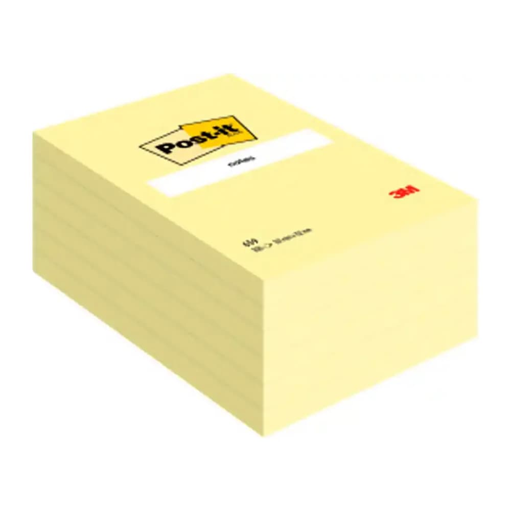 Post-it Bloc de notas adhesivas quita y pon post-it 102x152 mm con 100 hojas 659