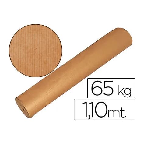 Blanca Papel kraft marron bobina 1,10 mt de altura 60/65 kg longitud 812 mt