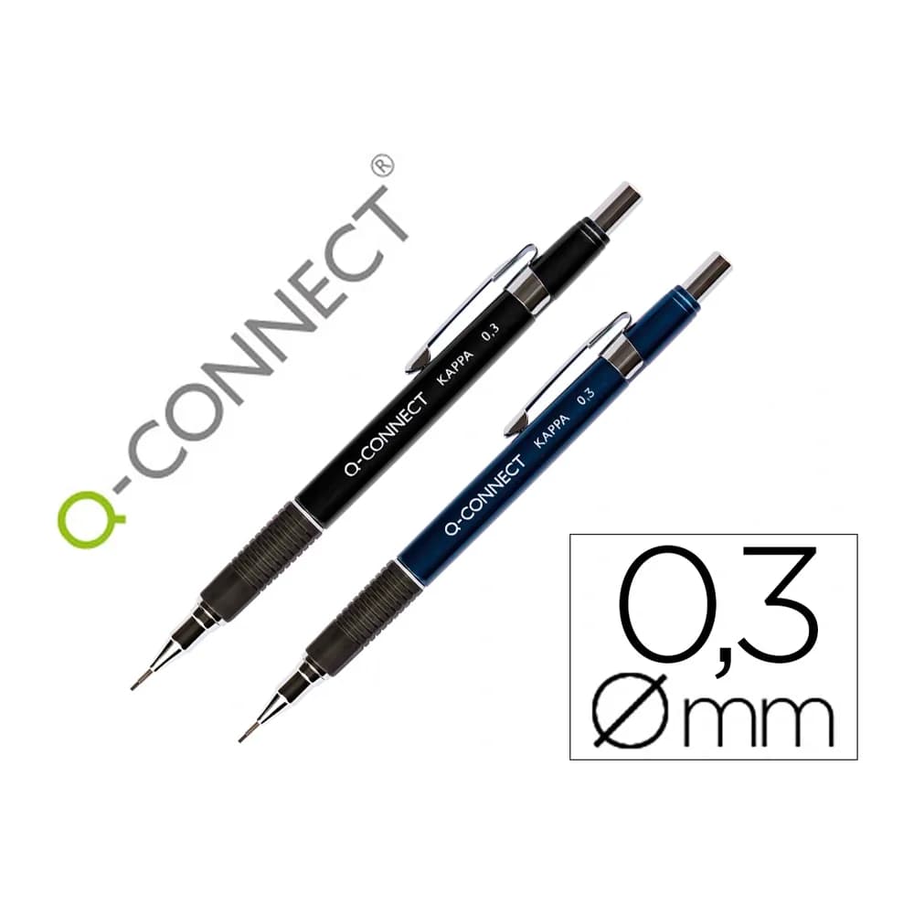 Q-connect Portaminas q-connect kappa 0,3 mm sujecion de caucho
