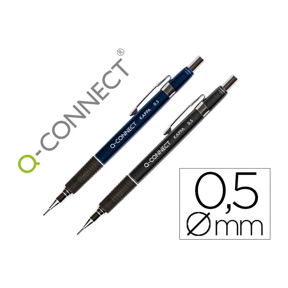 Q-connect Portaminas q-connect kappa 0,5 mm sujecion de caucho