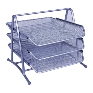 Q-connect Bandeja sobremesa metálica Q-Connect rejilla 3 bandejas movibles 350x278x275 mm