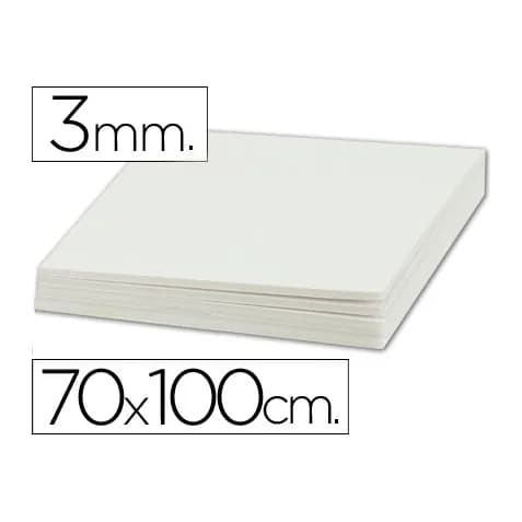 Liderpapel Carton pluma liderpapel blanco doble cara 70x100cm espesor 3mm
