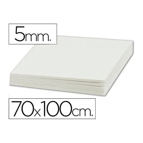 Liderpapel Carton pluma liderpapel blanco doble cara 70x100cm espesor 5mm