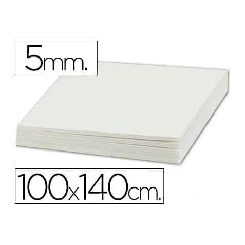 Liderpapel Carton pluma liderpapel blanco doble cara 100x140cm espesor 5mm