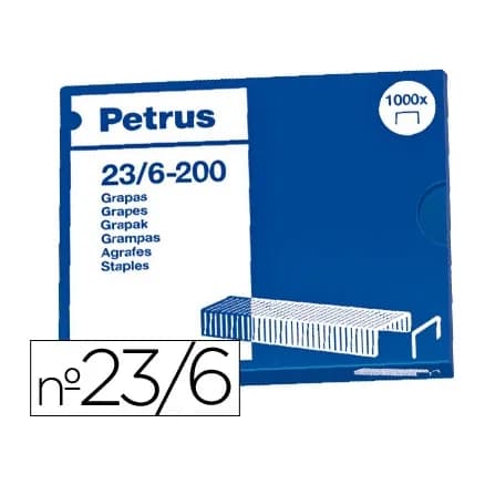 Petrus Grapas petrus nº 23/6 caja de 1000 unidades