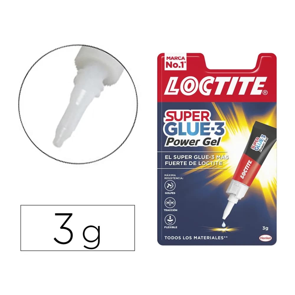 Loctite Pegamento loctite power gel 3 gr adhesivo instantaneo unidad