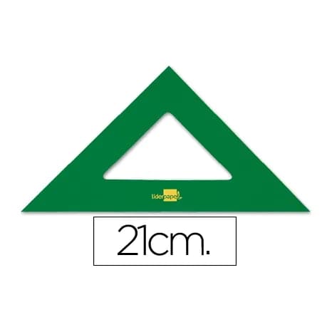 Liderpapel Escuadra liderpapel 21 cm acrilico verde