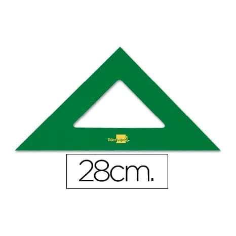 Liderpapel Escuadra liderpapel 28 cm acrilico verde