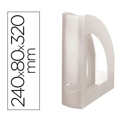 Revistero plastico q-connect transparente