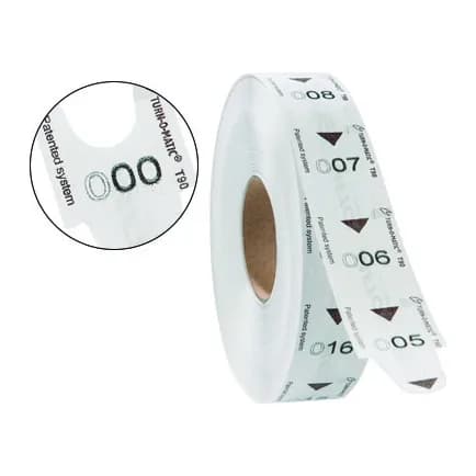 Meto Tickets turnomatic 31x67mm color blanco rollo 4000 tickets