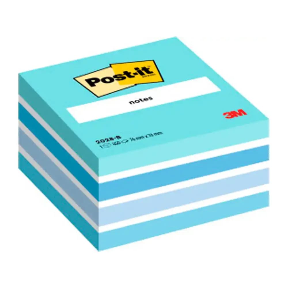 Post-it Bloc de notas adhesivas quita y pon post-it 76x76 mm cubo 450 hojas