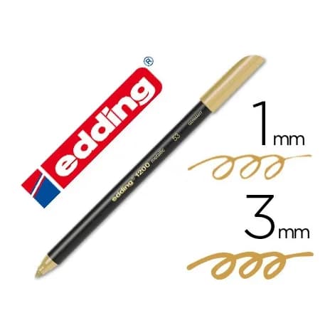Edding Rotulador edding punta fibra 1200 metalizado punta redonda 1-3 mm