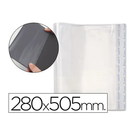 Sadipal Forralibro pp ajustable adhesivo 280x505 mm