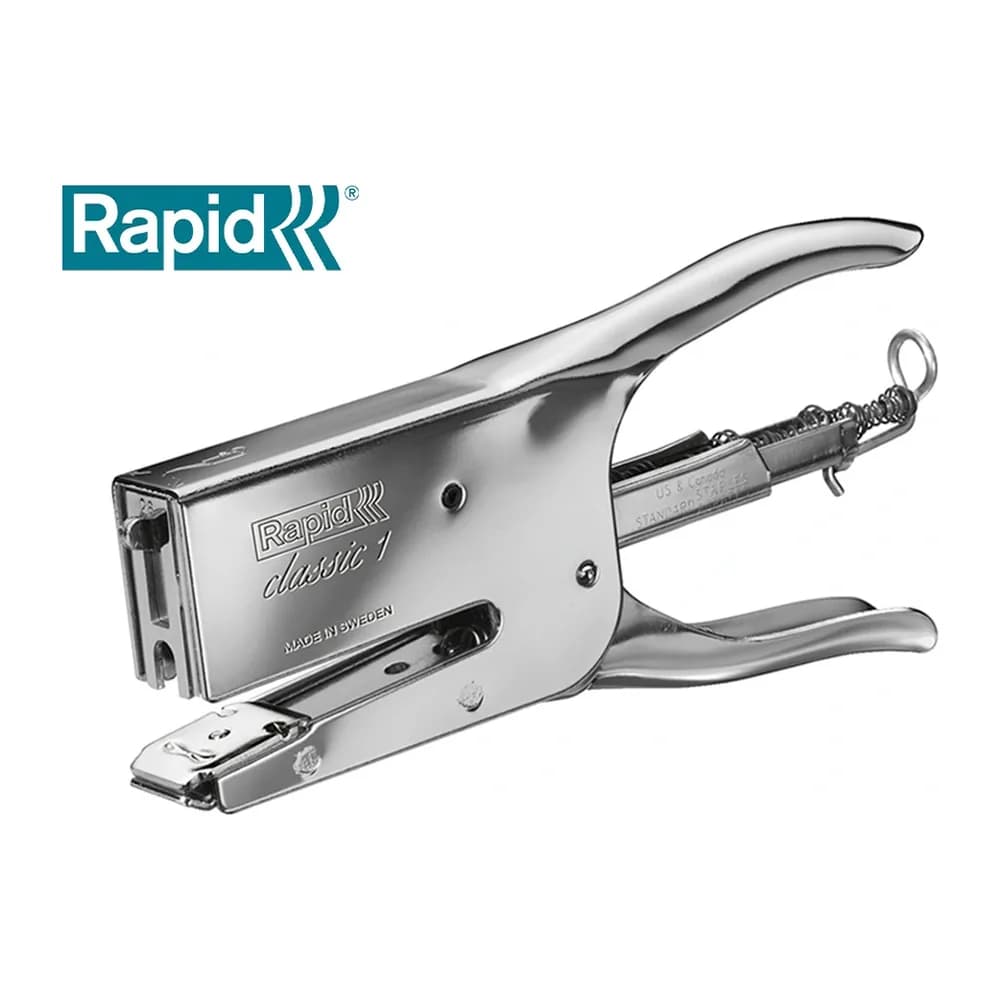 Rapid Grapadora rapid de tenaza k1 capacidad 50 hojas usa grapas 22/6 24/6 y 24/8