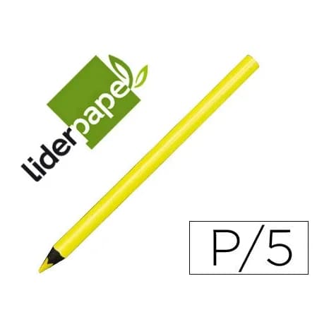Liderpapel Lapices fluorescente liderpapel jumbo neon amarillo