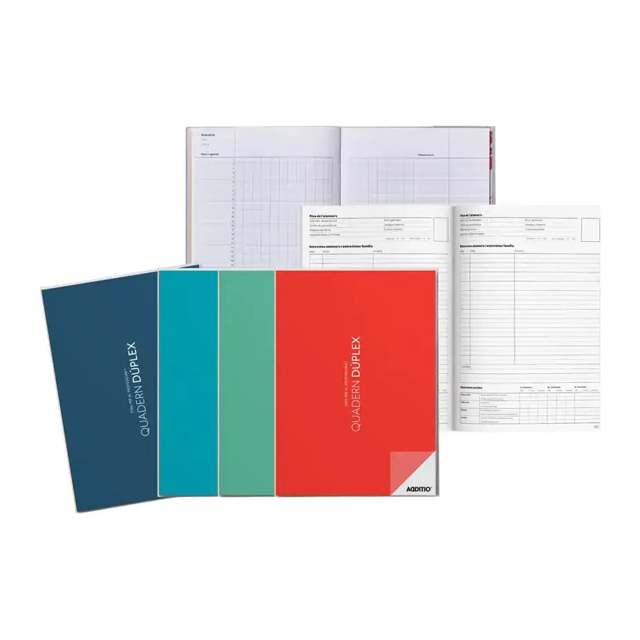 Additio Cuaderno duplex catalan additio din a4 evaluacion continua y tutoria