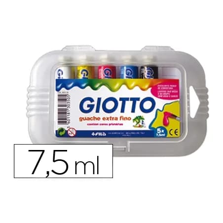 Giotto Tempera giotto 7,5 ml estuche 5 colores surtidos