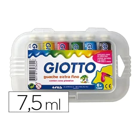 Giotto Tempera giotto 7,5 ml estuche 6 colores surtidos