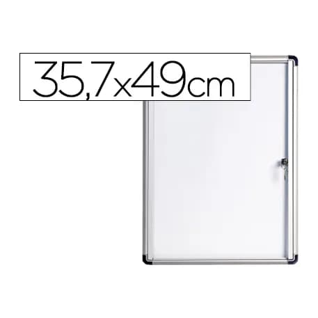 Bi-office Vitrina de anuncios bi-office fondo magnetico extraplana de interior 357x490 mm
