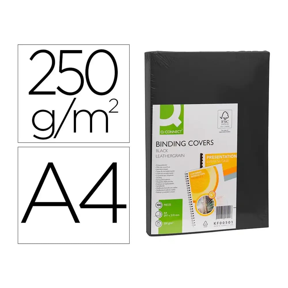 Q-Connect cartón símil piel · 250 g