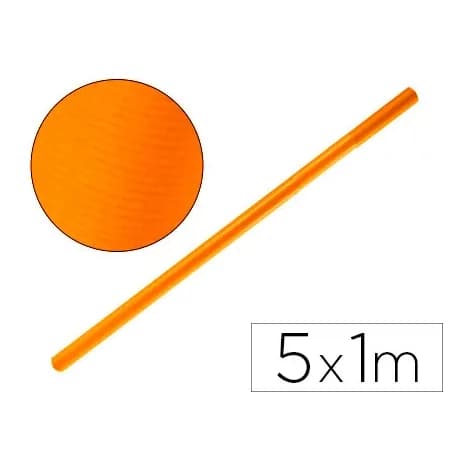 Liderpapel Papel kraft liderpapel naranja fuerte rollo 5x1 m