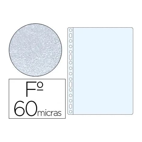 Esselte Funda multitaladro esselte polipropileno 60 mc piel de naranja caja de 100 unidades