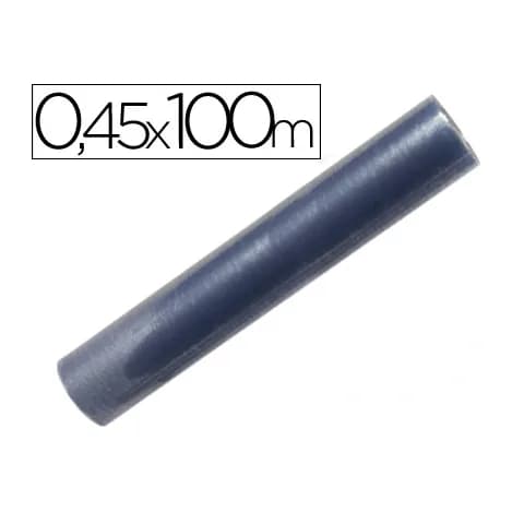 Liderpapel Rollo plastico forralibros 0,45x100 mt 70 mc