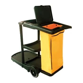 Q-connect Carro de limpieza q-connect de polipropileno con ruedas 58x24x96 cms