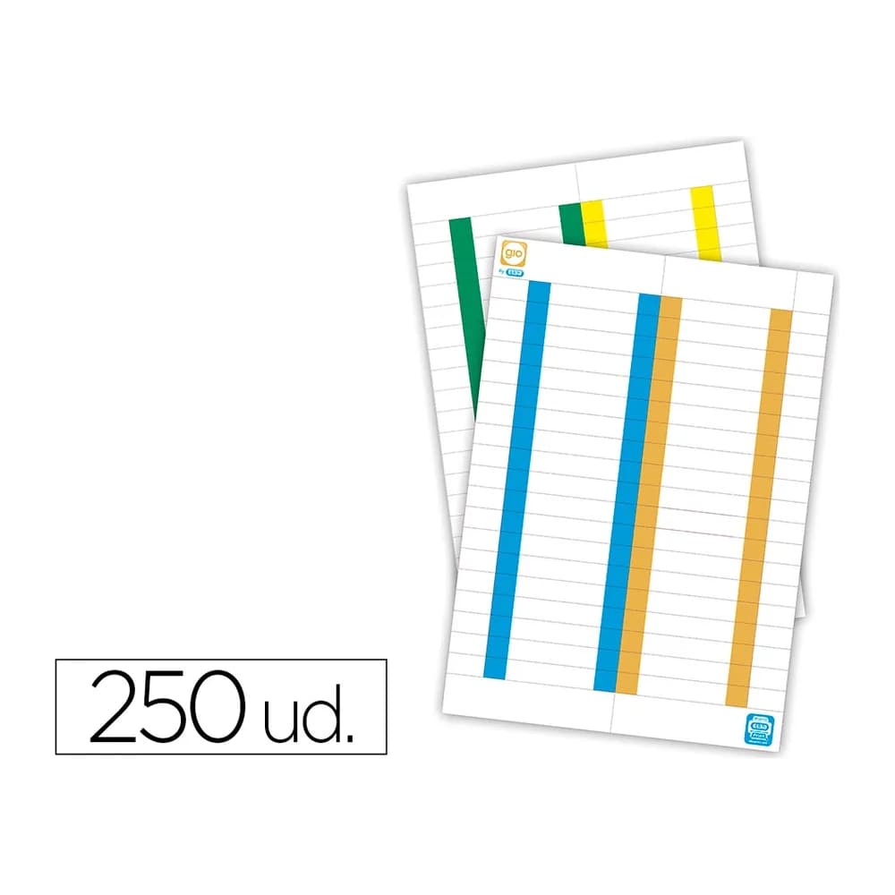 Blanca Tira de papel para visores pack de 250 etiquetas