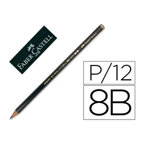 Faber castell Lapices de grafito faber 9000 8b unidad