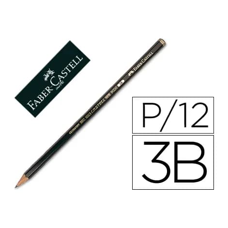 Faber castell Lapices de grafito faber 9000 3b unidad