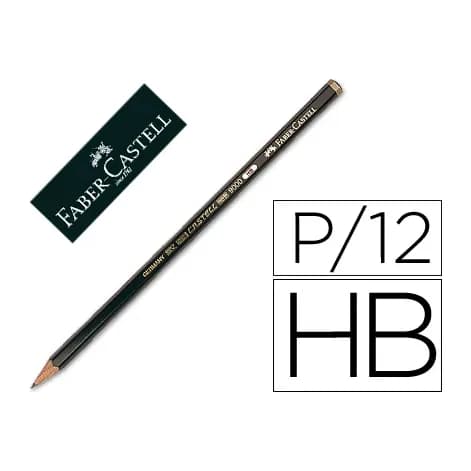 Faber castell Lapices de grafito faber 9000 hb unidad