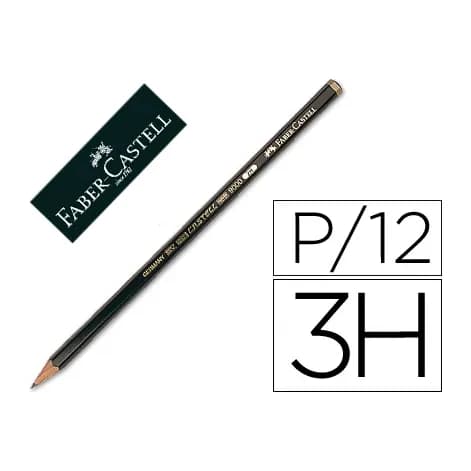 Faber castell Lapices de grafito faber 9000 3h unidad