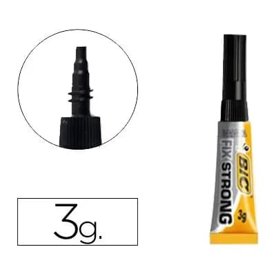 Bic Pegamento bic fix strong 3 gr adhesivo extra fuerte