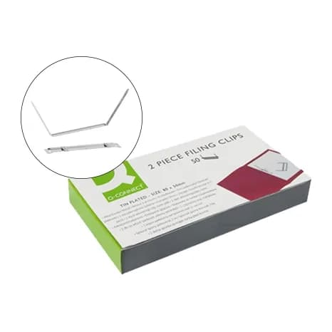 Q-connect Encuadernador fastener q-connect caja de 50 unidades