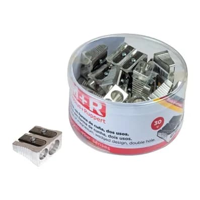 Mor Sacapuntas m+r 211 metalico 2 usos cuña bote de 30 unidades